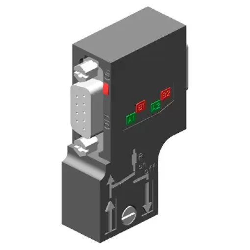 SIMATIC DP, шинний з\'єднувач для підключення до мереж PROFIBUS до 12 мбіт/с, відведення кабелю під кутом 90 градусів, 15,8 X 59 X 35,6 MM (шхвхг), IPCD, технологія FAST CONNECT, без роз\'єму для підключення програматора