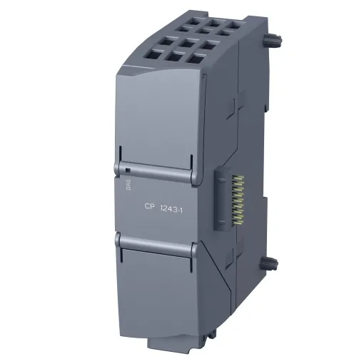 Коммуникационный процессор CP 1243-1 для утакленного управления SIMATIC S7-1200 через локальные сети  с брандмауэром и VPN.