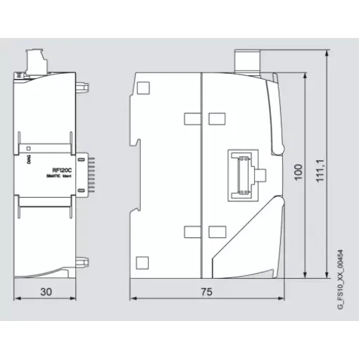 Коммуникационный модуль RF120C RFID: подкл 1 счит,  для SIMATIC S7-1200