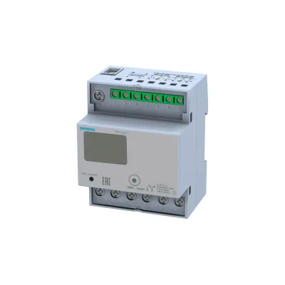 Счетчик енергії 2 тарифний LCD-дісплей пряме підключення CT/5A 1XSO 3-фаз. Siemens 7KT1543