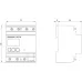 SENTRON, измерительный инструмент, 7KT PAC1600, LCD, L-L: 400 V, L-N: 230 V, 80 A, DIN-рейка, 3-фаз., Modbus RTU/ASCII + MID, прямая / активная / реактивная