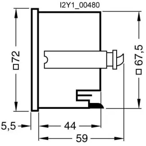 Счетчик времени 72X72MM AC 115в 60 Hz без крышки клемм
