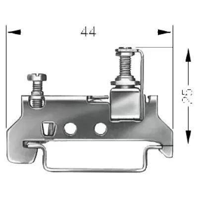 Клемма PE не изолир. размер 6 1 винт. подсоединение Siemens 8WA1010-1PH01