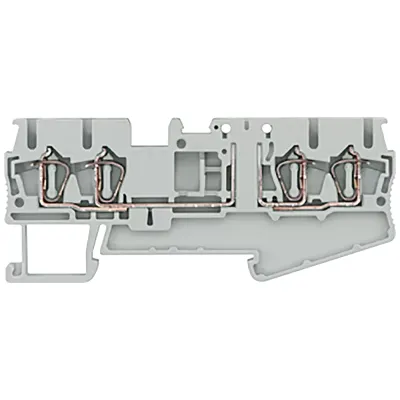 Клемма изолированная пружинное подсоединение, 4 подсоединения:0.08 - 2.5 MM2, ширина: 5.2 MM, серая Siemens 8WH2004-6AF00