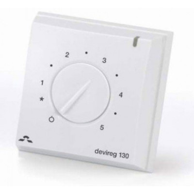 Терморегулятор Devi Devireg 130, 5-35 °C, датчик підлоги, 16 А Терморегулятор Devi Devireg 130, 5-35 °C, датчик підлоги, 16 А