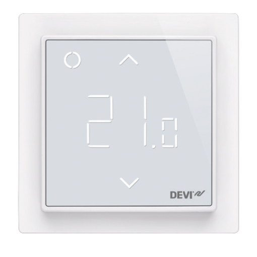 Терморегулятор електронний DEVIreg™ Smart Pure White Wi-Fi, інтелектуальний таймер, білий