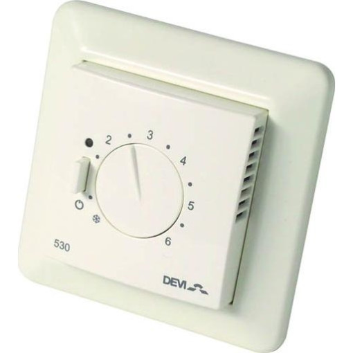 Терморегулятор Devi Devireg 530, 5-35 °C, датчик підлоги, 16 А 140F1030