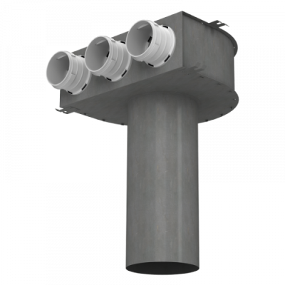 Пленум потолочный металлический, 0811125/75х3, Vents FlexiVent