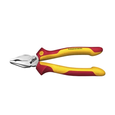  Комбіновані плоскогубці Professional, електричні з DynamicJoint та OptiGrip з дуже довгою ріжучою кромкою  Wiha 27418