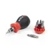 Викрутка з магнітним магазином біт TORX на 6 біт, Stubby, 1/4 дюйма у блістерній упаковці