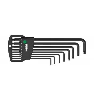 Набор L-ключей в классическом держателе TORX MagicSpring , 9 шт., Оксидированный черный Wiha 34740