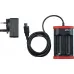 Зарядний пристрій для акумулятора типу 18500 Li-Ion c роз'ємом USB і виделкою типу UK