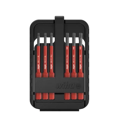 Набор электрических бит slimBit TORX , 7 предметов, включая коробку SlimBit Wiha 43153