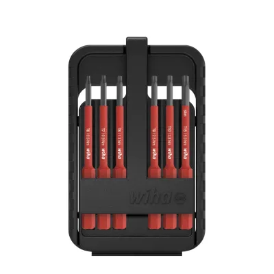Набор электрических бит slimBit TORX , 7 предметов, включая коробку SlimBit Wiha 43154