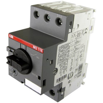 Автомат захисту двигуна 3-п Abb MS116-6,3А