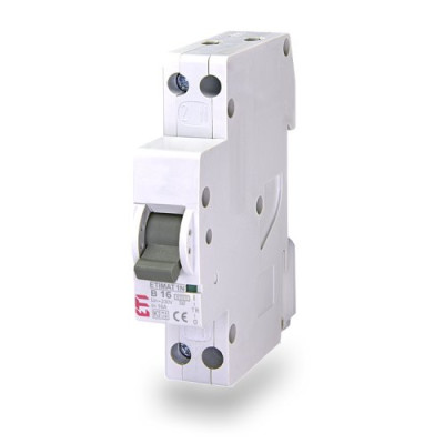 Автоматичний вимикач ETI ETIMAT 6 1p+N (1мод.) B 10А (6 kA)