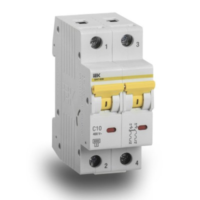Автоматичний вимикач ВА47-60M 2Р 50А 6кА С IEK