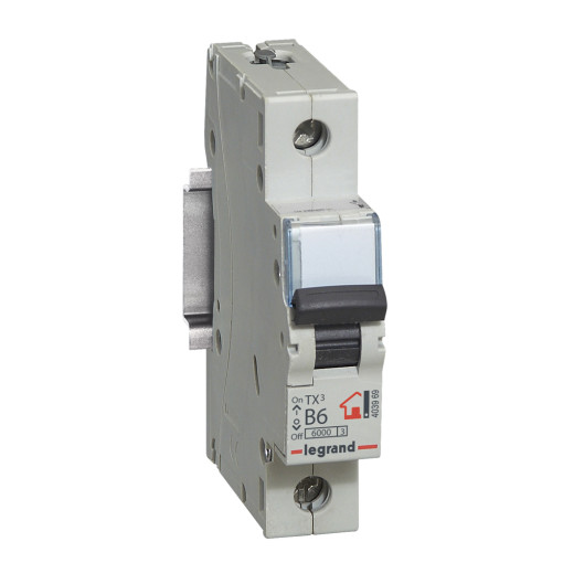 Автоматичний вимикач 1-п Legrand TX³ B6, 6кА