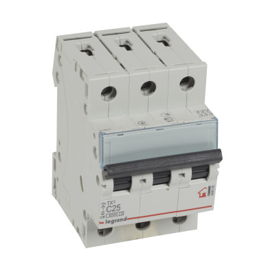 Автоматический выключатель 3-п Legrand TX3 С25, 6кА