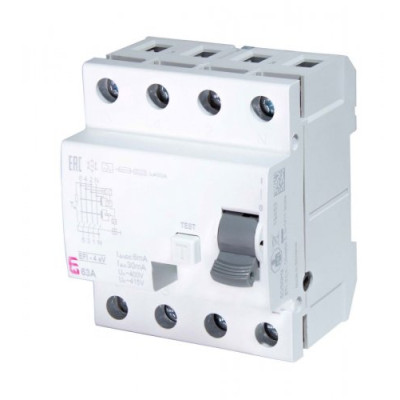 Диференційне реле EFI-4 A eV 25/0.03 тип А (10kA) ETI 2062632
