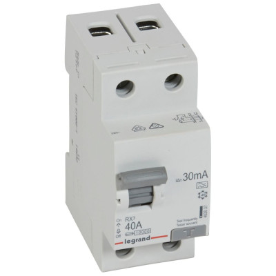 Дифреле (ПЗВ) 2п 40/0,03А, Тип-«А»RX3 Legrand 402037