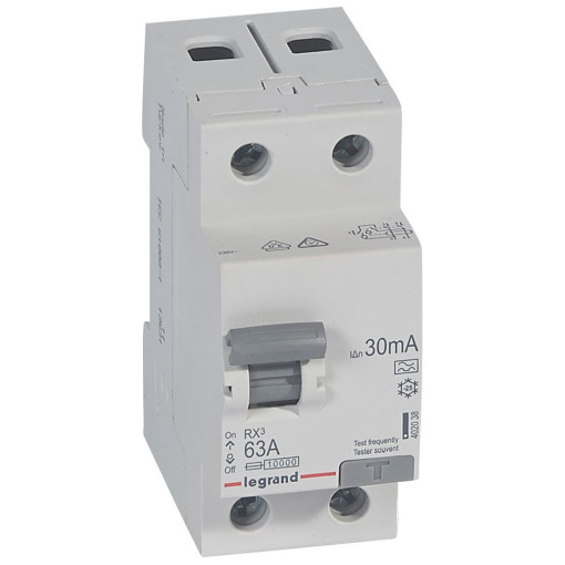 Дифреле (ПЗВ) 2п 63/0,03А, Тип-«А»RX3 Legrand 402038
