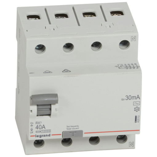 Дифреле (ПЗВ) 4п 40/0,03А RX3 Legrand 402063
