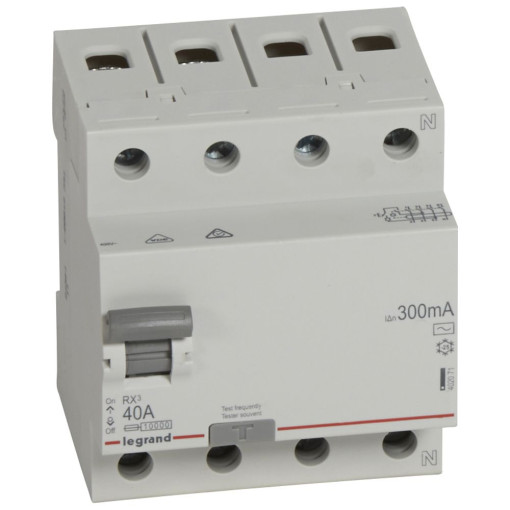 Дифреле (ПЗВ) 4п 40/0,3А RX3 Legrand 402071