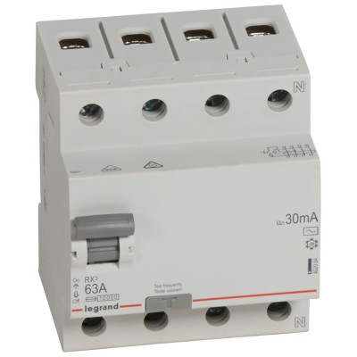 Дифреле (ПЗВ) 4п 63/0,03А RX3 Legrand 402064