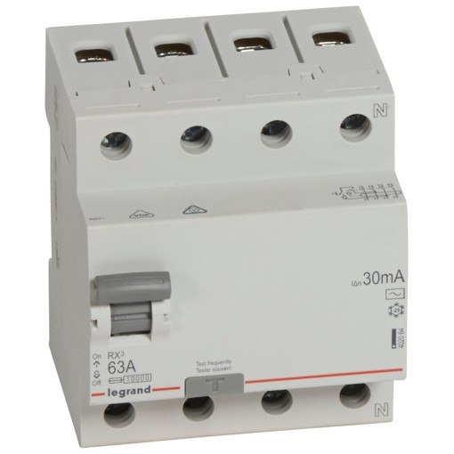 Дифреле (ПЗВ) 4п 63/0,03А RX3 Legrand 402064