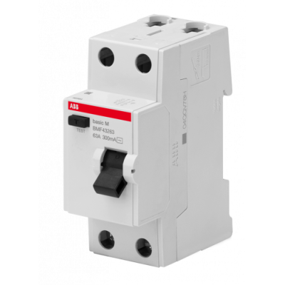 Диференціальне реле Abb Basic M, 2Р; 300мА; 63А; тип 