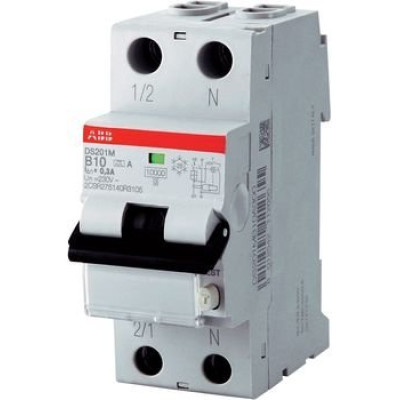 Дифференциальный автомат 1P+N Abb DS201 C6 30мА тип-AC