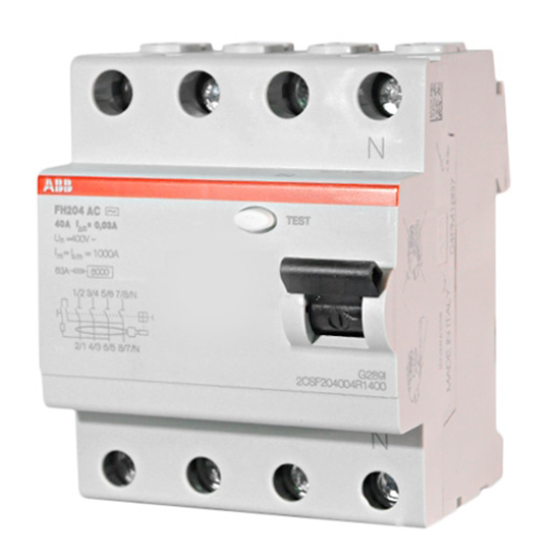 Дифреле 4-п ABB FH204 4P, 40А, 300мА (тип АС)