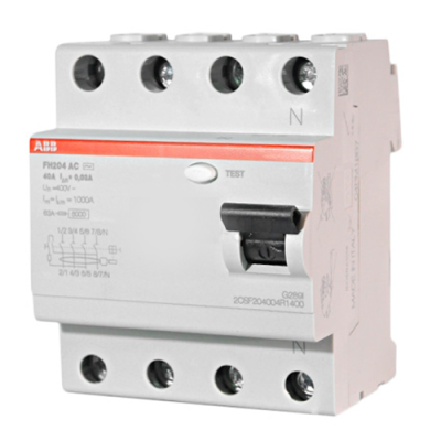 Дифреле 4-п ABB FH204 (4P, 63А, 300мА, тип АС)