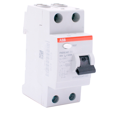 Дифреле ABB (FH202 2P, 63А, 300мА, тип АС)