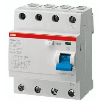 Дифреле трифазне Abb 4-п F204, 25 Ампер, 300мА, тип АС