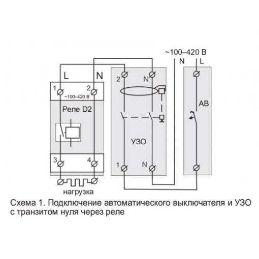 Реле напруги ZUBR D2-40 red