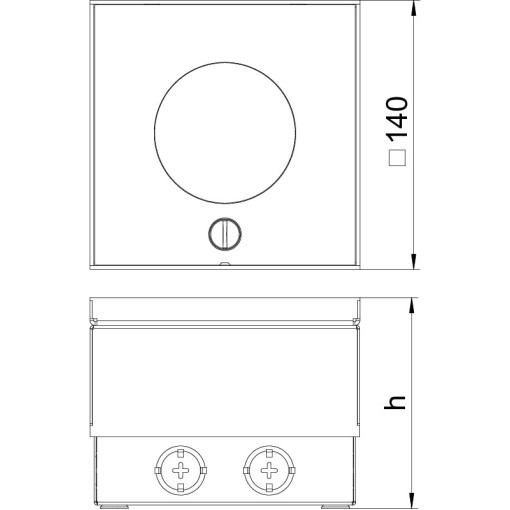 Встраиваемый розеточный люк OBO Bettermann 7427090 UDHOME2 на 2 поста 45x45+дополнительно 2x RJ45 IP40 место под напольное покрытие h=110-130мм