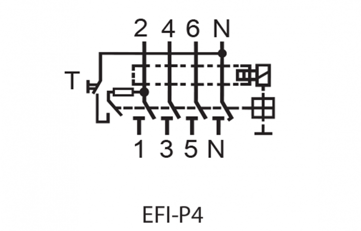 Схема подключения реле EFI-P4 2061893