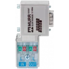 PROFIBUS-PLUG-MALE (SUB-D) 90° З PG Cut затискач для жорстких і гнучких проводів 55586