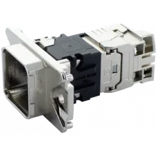 Настінна втулка для push-pull RJ45 Включно з вставкою RJ45 з підключенням кабелю IDC 7000-99595-0000000