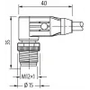 4048879197243 Murrelektronik 7000-14561-7980750 купити m12 "папа" 90° d-код. з екранованим кабелем pur 1x4xawg22, екранованим vt ul/csa+drag ch. 7,5 м